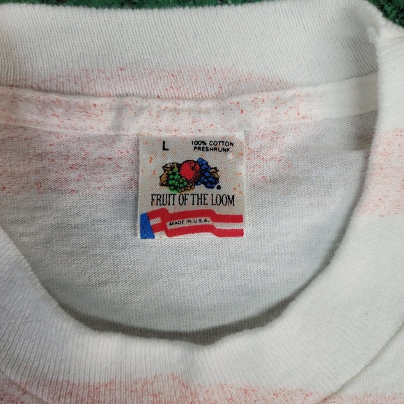 Vintage Rodeo Cowboy Shirt Size Large Single Stitch Made In USA Cattle AOP 90s - Picture 5 of 9